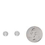 18K White Gold Clous Ear Studs Earrings - Image 2