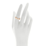 18K Pink Gold 3.5mm LOVE Wedding Band Ring 57 8 - Image 2