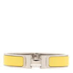 Enamel Narrow Clic Clac H Bracelet PM    Jaune Tennis
