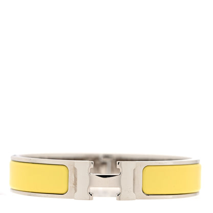 Enamel Narrow Clic Clac H Bracelet PM    Jaune Tennis
