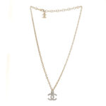 Crystal CC Necklace Gold Silver - Image 3