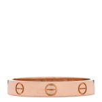 18K Pink Gold 3.5mm LOVE Wedding Band Ring 61 9.5