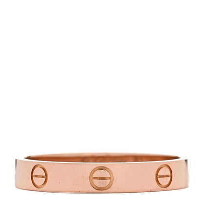 18K Pink Gold 3.5mm LOVE Wedding Band Ring 61 9.5
