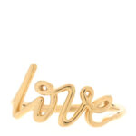 18K Yellow Gold Paloma's Graffiti Love Ring 56 7.5