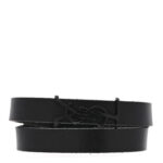 Calfskin Opyum Double Wrap Bracelet Black
