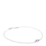 Sterling Silver Pink Sapphire Elsa Peretti Color By The Yard Bracelet