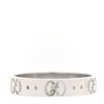 18K White Gold 4mm Icon Thin Band Ring 52 6 - Image 3