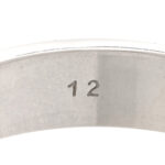 18K White Gold 4mm Icon Thin Band Ring 52 6 - Image 5