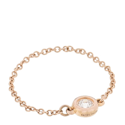 Rose Gold Diamond .07ct Elsa Peretti Diamonds By The Yard Ring  54 7